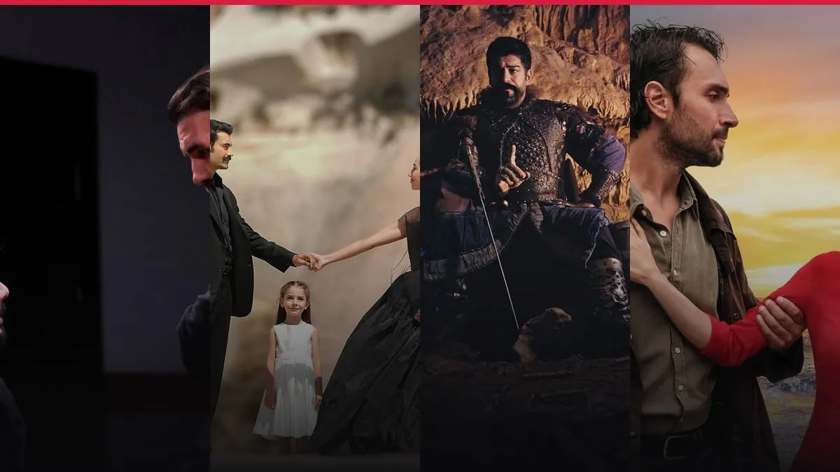 مشهد من مسلسل تحت الأرض التركي بموسمه الثاني مع شعار قناة NOW