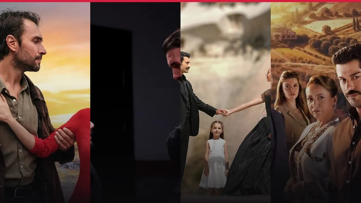 شاشة تلفاز تعرض حلقة من مسلسل تركي في موسم الدراما